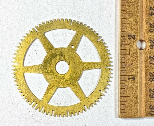 Antique Clock Movement Count Wheel  (61.02mm Dia, 8.32mm Inner Dia) (KD211)