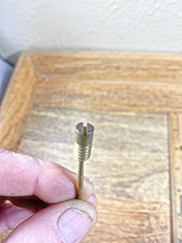 Clock Copper Chime Rod 6.05mm Diameter Threads x 6 3/8 Inches Long      (KD1068)