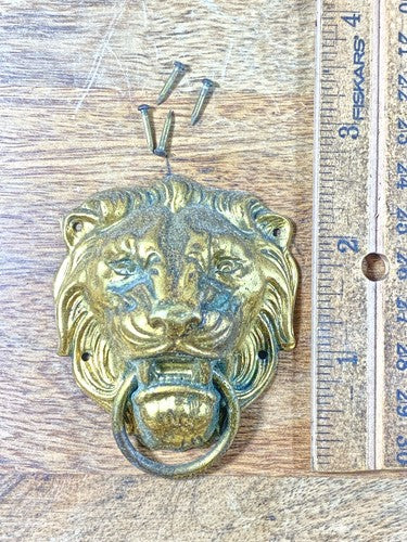 Antique Waterbury Clock Lions Head Handle      (KD712)