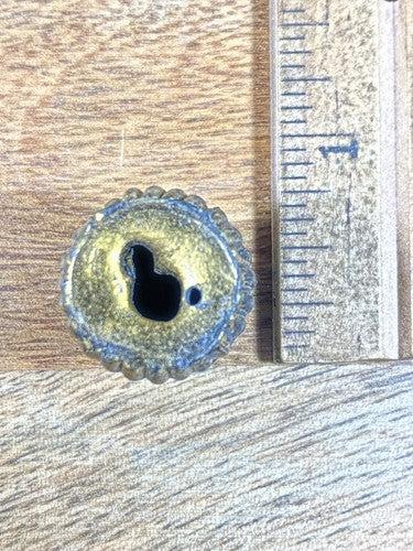 Antique Round Mantel Clock Column Base (Takes 1/2 Inch Round Column) (KD005)