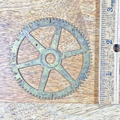 Antique Clock Movement Count Wheel  (65.38mm Dia, 8.33mm Inner Dia) (KD567)