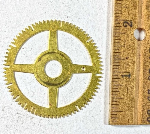 Antique Clock Movement Count Wheel  (48.69mm Dia, 8.96mm Inner Dia) (KD212)