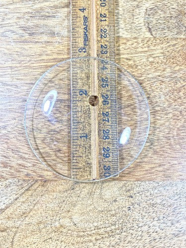 2.77 Inch Diameter Convex Clock Glass (Has Small Scratch) (KD1823)