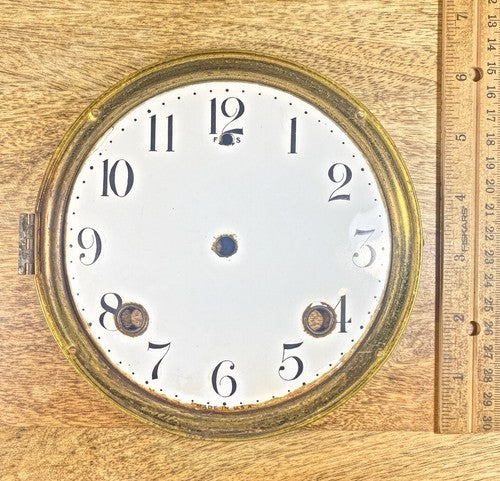 Old 6.43 Inch Or 163.3mm Diameter Metal Clock Dial Pan    (KD144)