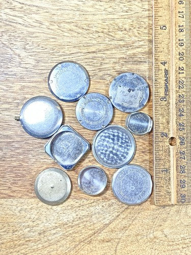 Assorted Lot Of Old Watch Case Parts (Lot Of 10) (KD1761)