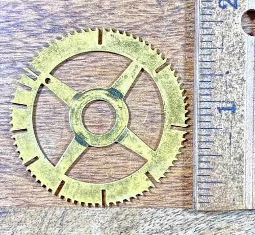 Antique Clock Movement Count Wheel  (43.42mm Dia, 8.45mm Inner Dia) (KD280)