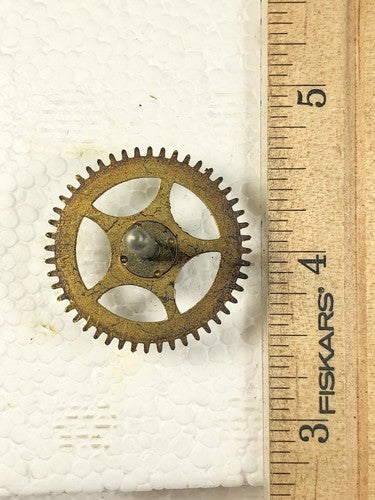 Gilbert Clock Movement (Stamped 1913) Time Side 4th Wheel (See Pics To ID(K7824)