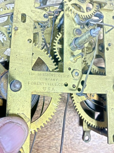 Sessions Clock Movement Strike Side Fly Wheel (See Pics To ID Mvmt)    (KD2216)