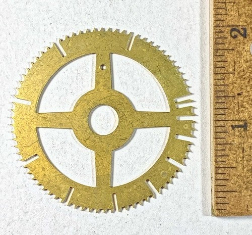 Antique Clock Movement Count Wheel  (50.84mm Dia, 8.45mm Inner Dia) (KD221)
