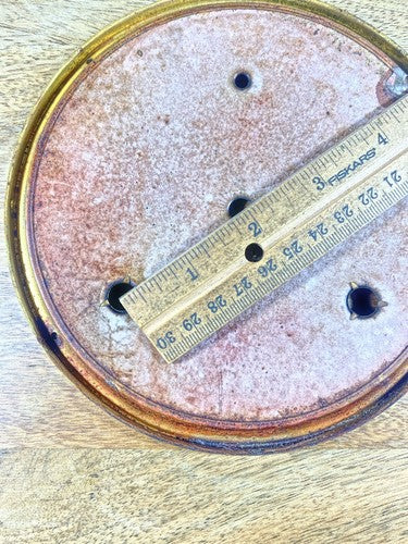 Old 6.43 Inch Or 163.3mm Diameter Metal Clock Dial Pan    (KD144)