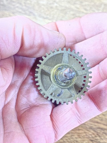 JC Brown Clock Movement (8Day) Hands Post   (KD1448)