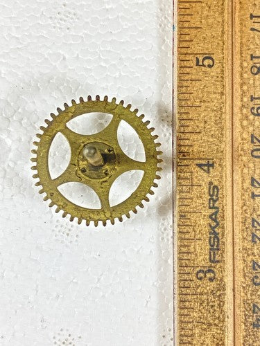 Gilbert Clock Movement (Stamped 25) Time Side 4th Wheel (See Pics To ID)(KD1345)