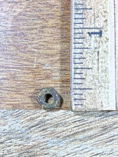 EN Welch Clock Movement Plate Nut (See Pics To ID Mvmt)     (K9281)