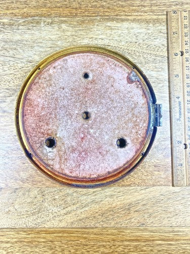 Old 6.43 Inch Or 163.3mm Diameter Metal Clock Dial Pan    (KD144)