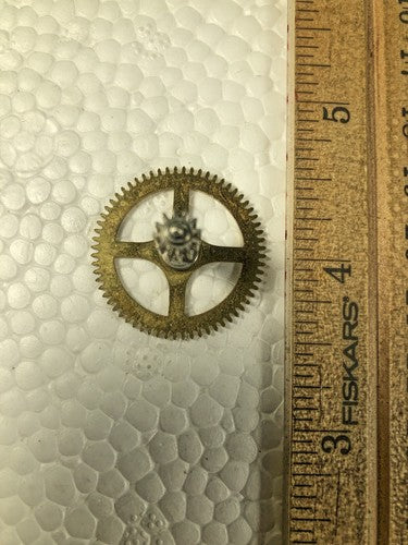 John Wanamaker Anniversary Clock Movement 3rd Wheel (See Pics To ID) (K9026)