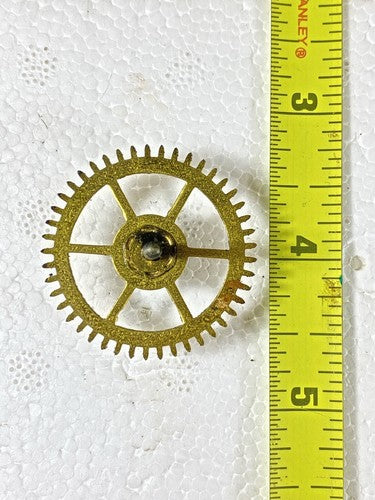 Seth Thomas 89 Clock Movement Time Side 4th Wheel (See Pics To ID Mvmt) (KD1178