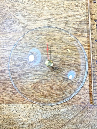 3.66 Inch Diameter Convex Timer Glass (?) (KD1826)