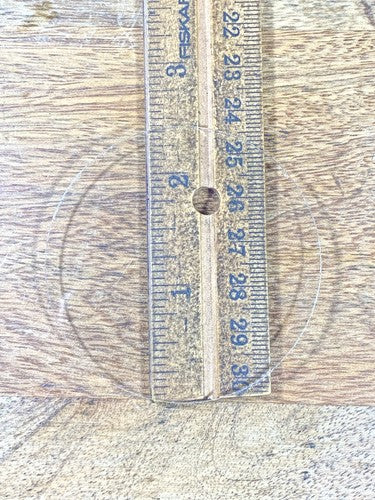 2.43 Inches Diameter Flat Clock Glass  - Vintage Clock Parts KD1649