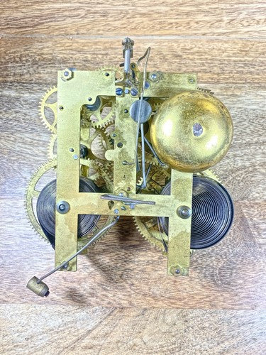 Old Sessions Clock Movement Time Side 3rd Wheel (See Pics To ID Mvmt) (KD1639)