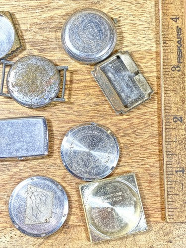 Assorted Lot Of Old Watch Case Parts (Lot Of 10) (KD1871)