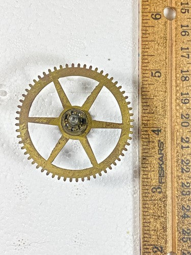 Unbranded 8 Day Clock Movement Strike Side 2nd Wheel (See Pics To ID)(KD1539