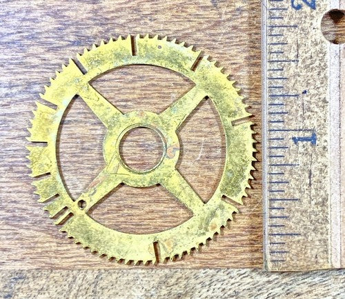 Antique Clock Movement Count Wheel  (43.42mm Dia, 8.45mm Inner Dia) (KD280)