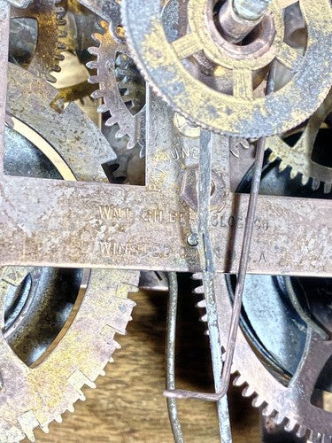 Gilbert Kitchen Clock Movement Count Wheel Lever (See Pics To ID Mvmt) (KD1618)