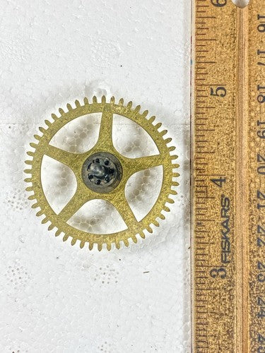 Old Sessions Clock Movement Strike Side 2nd Wheel (See Pics To ID Mvmt) (KD1643)
