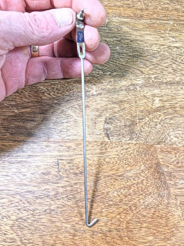 Made In Japan Clock Movement Pendulum Rod & Spring (See Pics To ID Mvmt) (K8601)