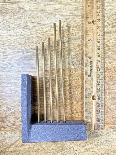 Old 5 Rod Clock Chimes 6 Inches Long  (KD620)