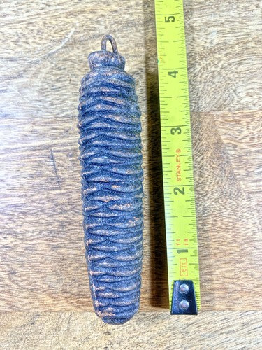Cuckoo Clock Cast Iron Pine Cone Weight 266g, 4.5 Inches Long (KD1229)