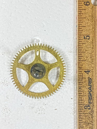 Old Sessions Clock Movement Strike Side 4th Wheel (See Pics To ID Mvmt) (KD1641)