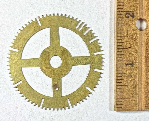 Antique Clock Movement Count Wheel  (51.03mm Dia, 6.51mm Inner Dia) (KD223)