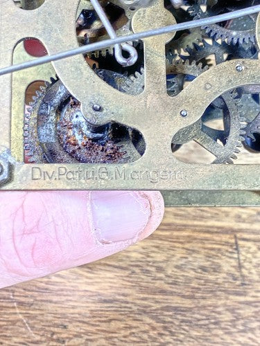 GM Angem Cuckoo Clock Movement Minute Wheel (See Pics To ID Mvmt)     (KD1358)