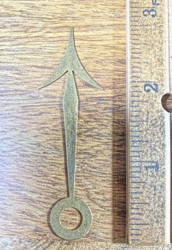 Old Clock Hand 2 3/4 Inches Long (Arbor Opening Is 7.14mm)    (KD585)