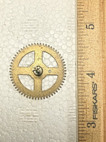 Herbert Herr Cuckoo Clock Movement Time Side 2nd Wheel (See Pics To ID)  (K8043)