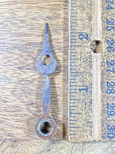 Old Rusty Clock Hour Hand 2 3/16 Inches Long (Arbor Is 5.47mm Dia) (KD1922 )
