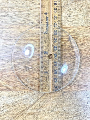 3.36 Inch Diameter Convex Clock Glass - Vintage Clock Parts KD1867
