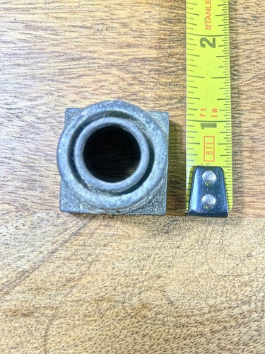 Antique Round Mantel Clock Column Base (Takes 3/4 Inch Round Column) (KD1332)