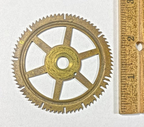 Antique Clock Movement Count Wheel  (67.05mm Dia, 8.34mm Inner Dia) (KD250)