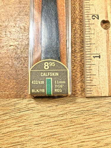 Vintage Speidel (NIB) Black Calfskin Watch Band (11mm or 7/16") (K8022)