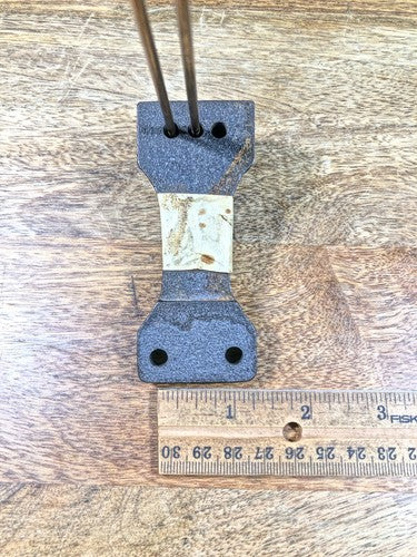 Old 2 Rod Clock Chimes 8 1/2 Inches Long Stamped 38A    (K9522)