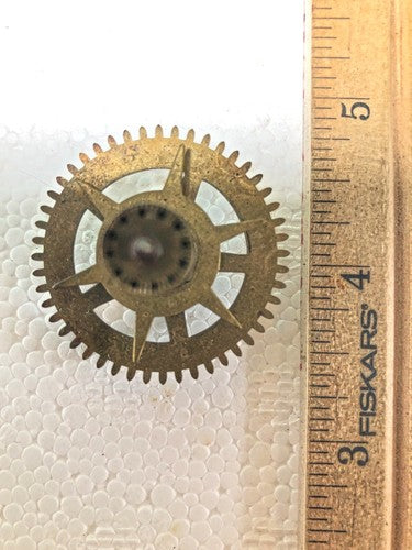 Old Baden Clock Movement Strike Side 3rd Wheel (See Pics To ID Mvmt) (K8822)
