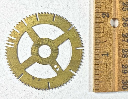 Antique Clock Movement Count Wheel  (50.53mm Dia, 8.60mm Inner Dia) (KD226)