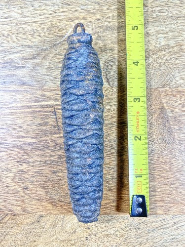 Cuckoo Clock Cast Iron Pine Cone Weight 304g, 4.8 Inches Long   (KD1233)