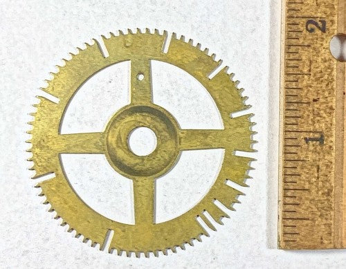 Antique Clock Movement Count Wheel  (51.03mm Dia, 6.51mm Inner Dia) (KD223)