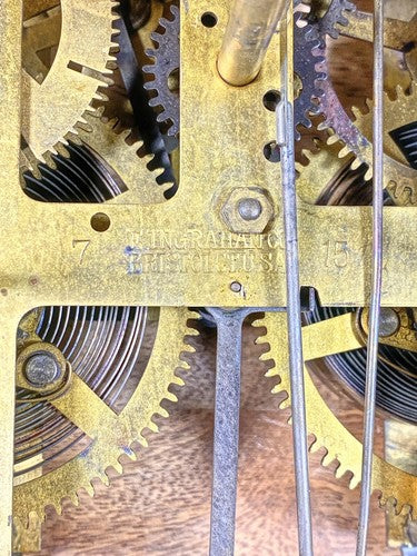 Ingraham Clock Chapter Rings Ingraham (Stamped 7 15) Clock Pendulum Rod And Spring (See Pics To ID ...
