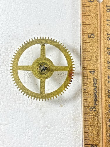 Ingraham (Stamped 6 00) Clock Movement Strike Side 4th Wheel  (KD1504)
