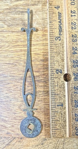 Old Clock Minute  Hand 4 Inches Long  (See Desc For Arbor Size)   (KD583)