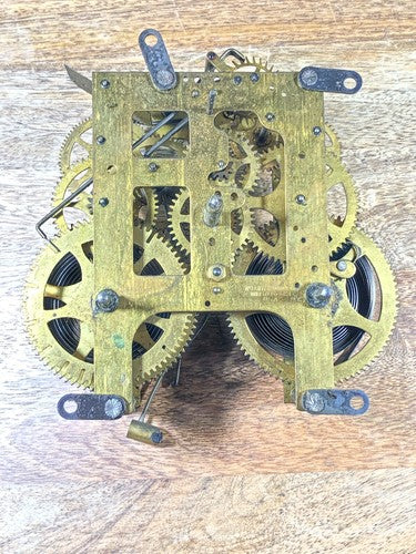 Gilbert Clock Movement (Stamped 24) Escape Wheel (See Pics To ID Mvmt) (K9597)